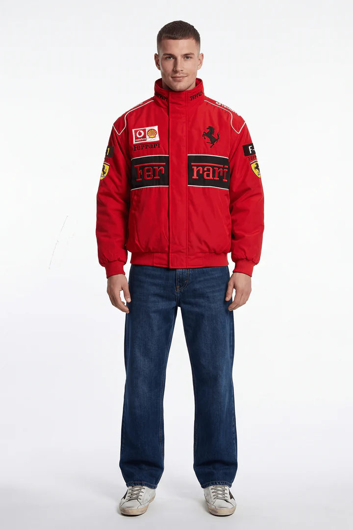 Ferrari F1 Vintage Racing Jacket - Red ZipCover Edition