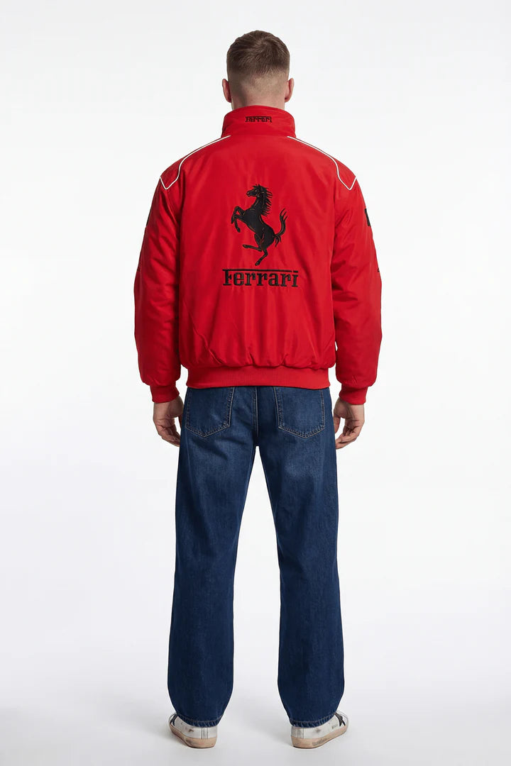 Ferrari F1 Vintage Racing Jacket - Red ZipCover Edition