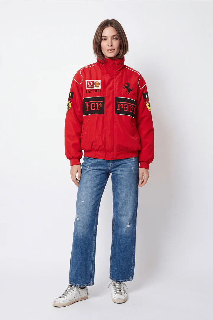 Ferrari F1 Vintage Racing Jacket - Red ZipCover Edition