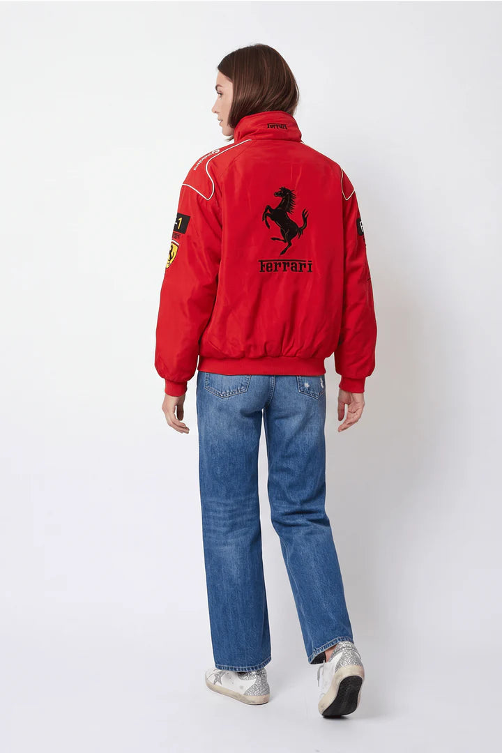Ferrari F1 Vintage Racing Jacket - Red ZipCover Edition