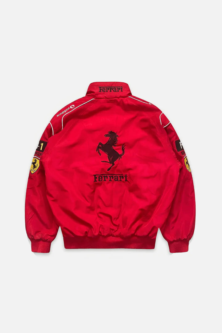 Ferrari F1 Vintage Racing Jacket - Red ZipCover Edition