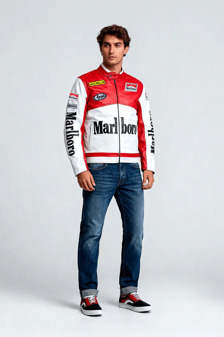 Marlboro Racing Leather Jacket - Classic Edition